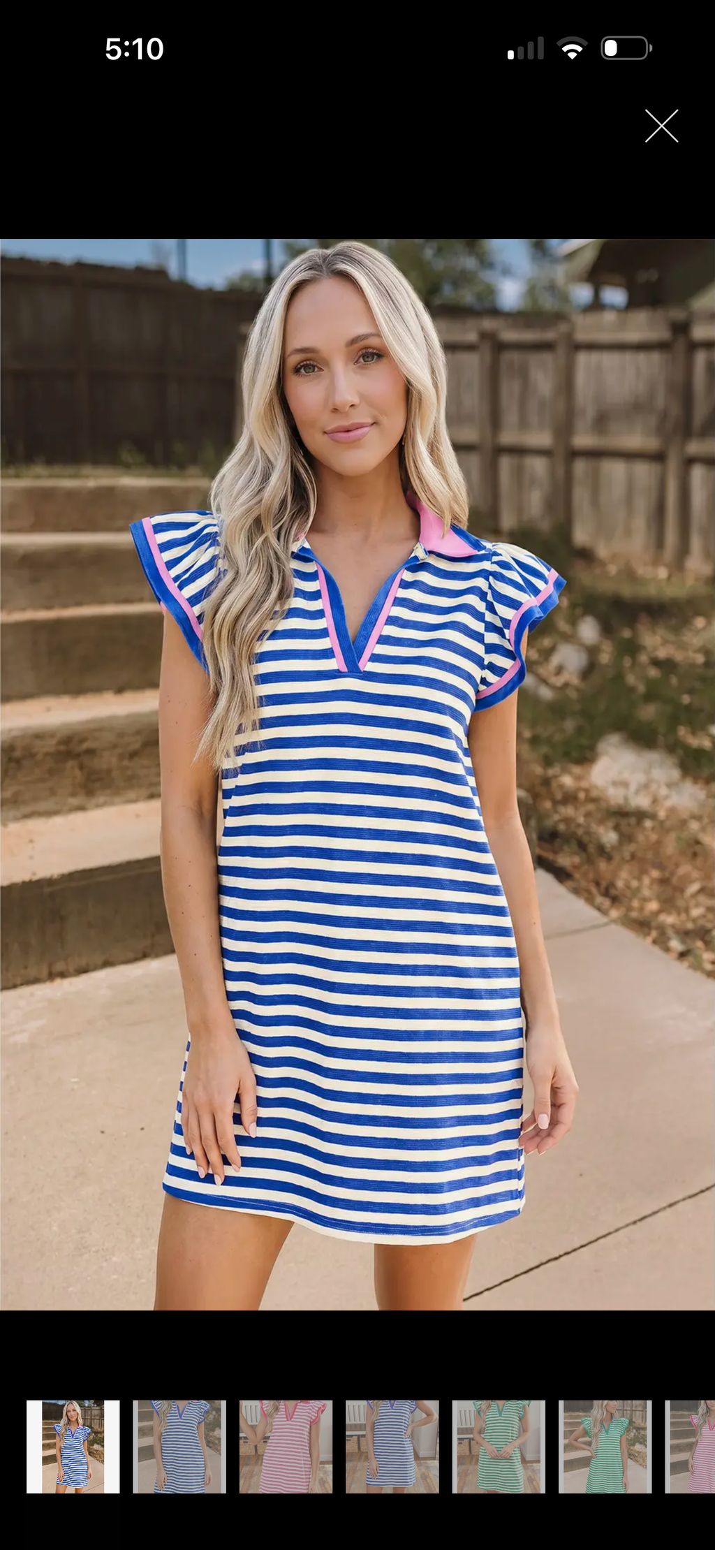💙The Coastal Charm Stripe Dress 💙
