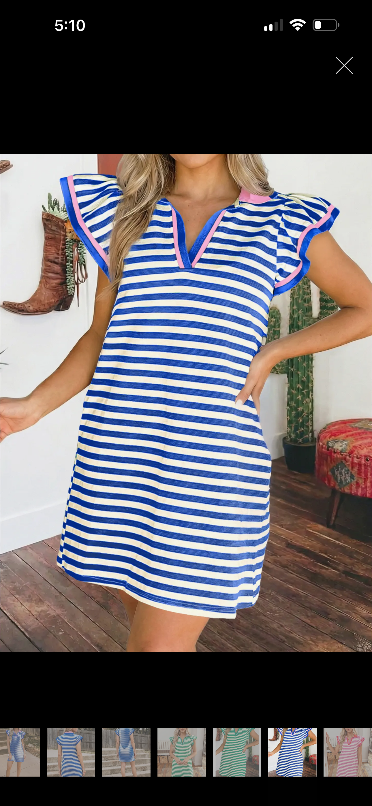💙The Coastal Charm Stripe Dress 💙