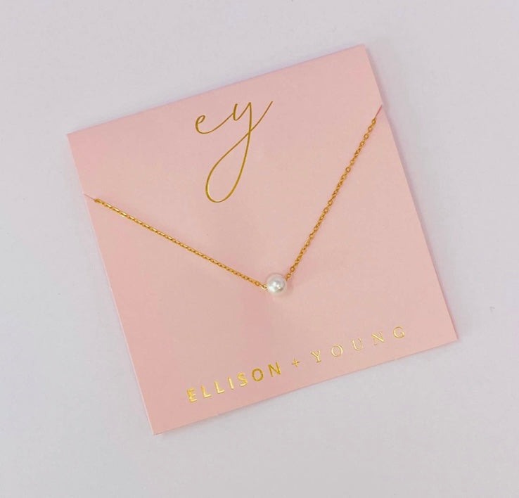 Dainty Single Pearl Necklace